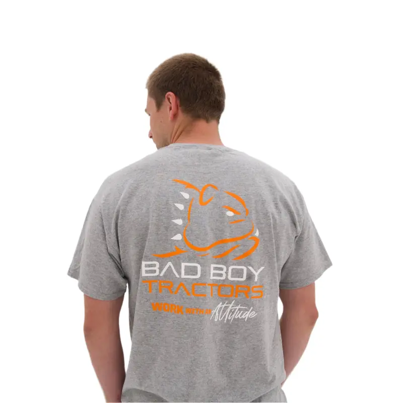 Unisex Grey Bad Boy Tractors Graphic T-Shirt 1
