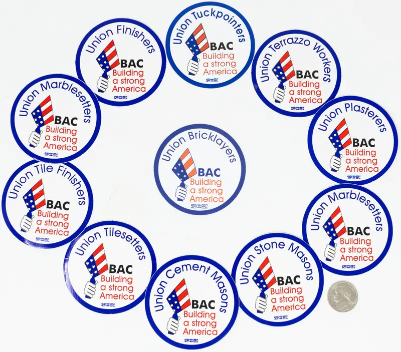 Usa800 - Pack Of 100 Patriotic 2.5-Inch Hard Hat Decals – Trade-Specific Designs 1