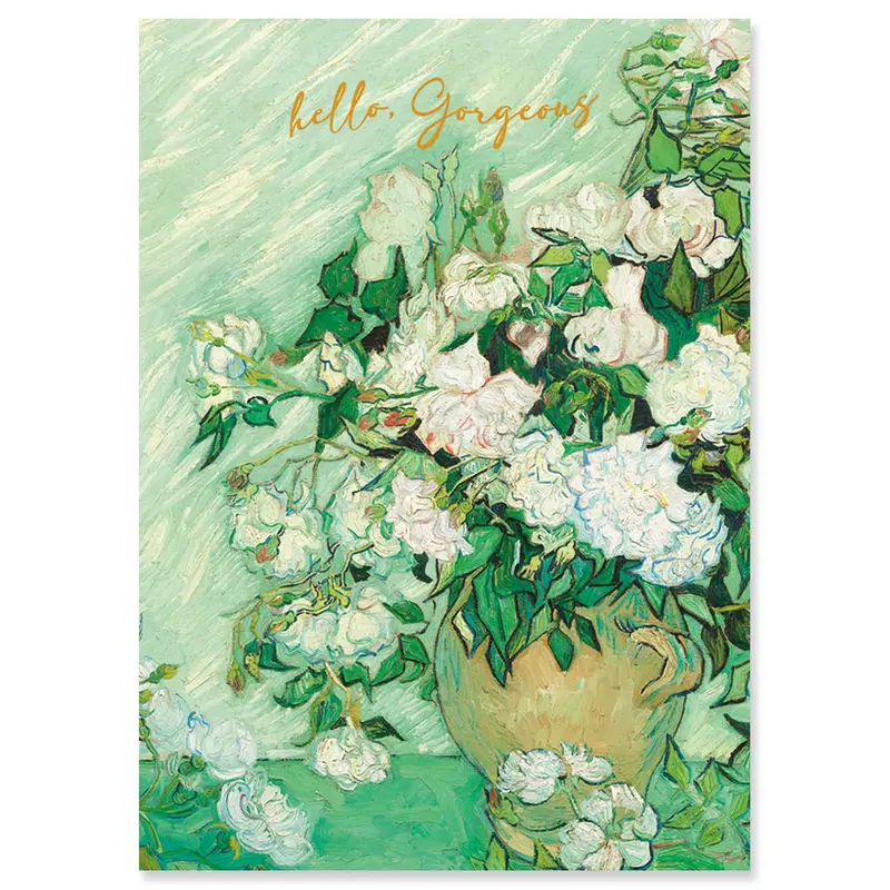 Van Gogh Roses Birthday Card By J&M Martinez 1