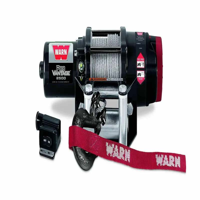 Warn 90250 Electric Winch – 2500-Pound Capacity, 12V Dc, Includes 50-Foot Wire Rope 1