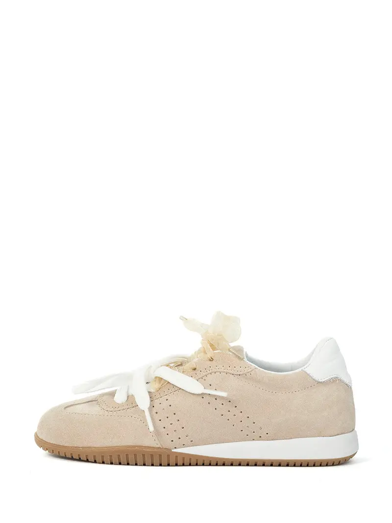 Xelly Beige And White Casual Sneakers 1
