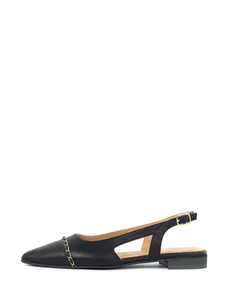 Zilly Black Slingback Heels 1