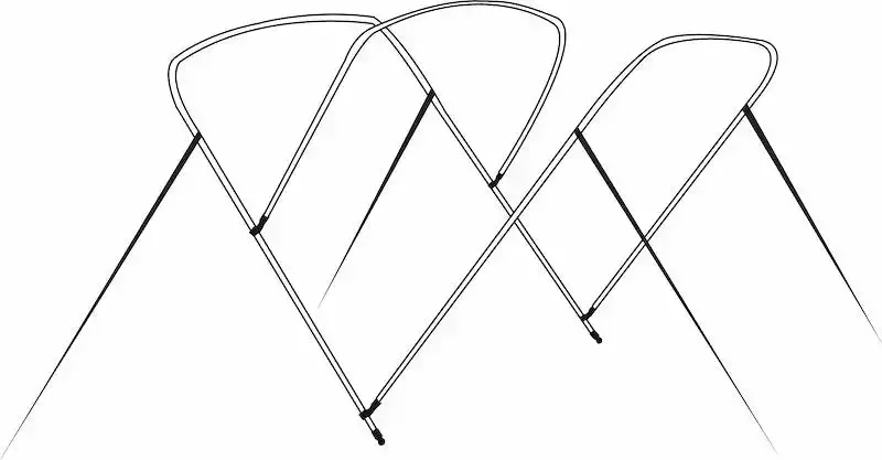 3-Section Bow Top Frame Kit – Model 5487U For Canopy Or Awning Installation 1