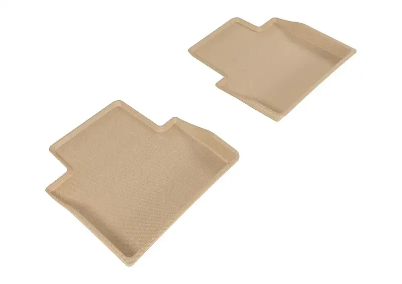 3D Maxpider Kagu Tan Rear Floor Mat Set – 2-Piece For Select Vehicles 1