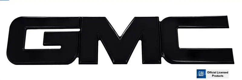 All Sales Gmc Tailgate Emblem – Black Powder-Coated Finish (Part #96502K) 1