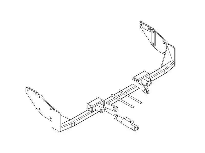 Blue Ox Bx1980 Tow Bar Base Plate With Detachable Mounting Tabs (Class Iii Rated) 1