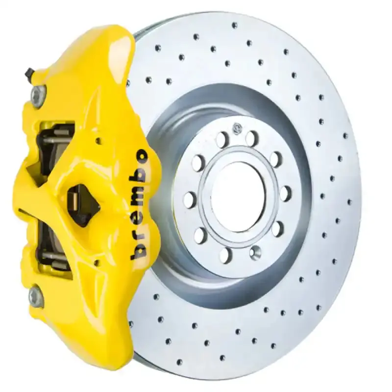 Brembo Front Gt Big Brake Kit For 2014–2020 Audi A3 – 4-Piston Calipers, Drilled 345X30Mm Rotors 1