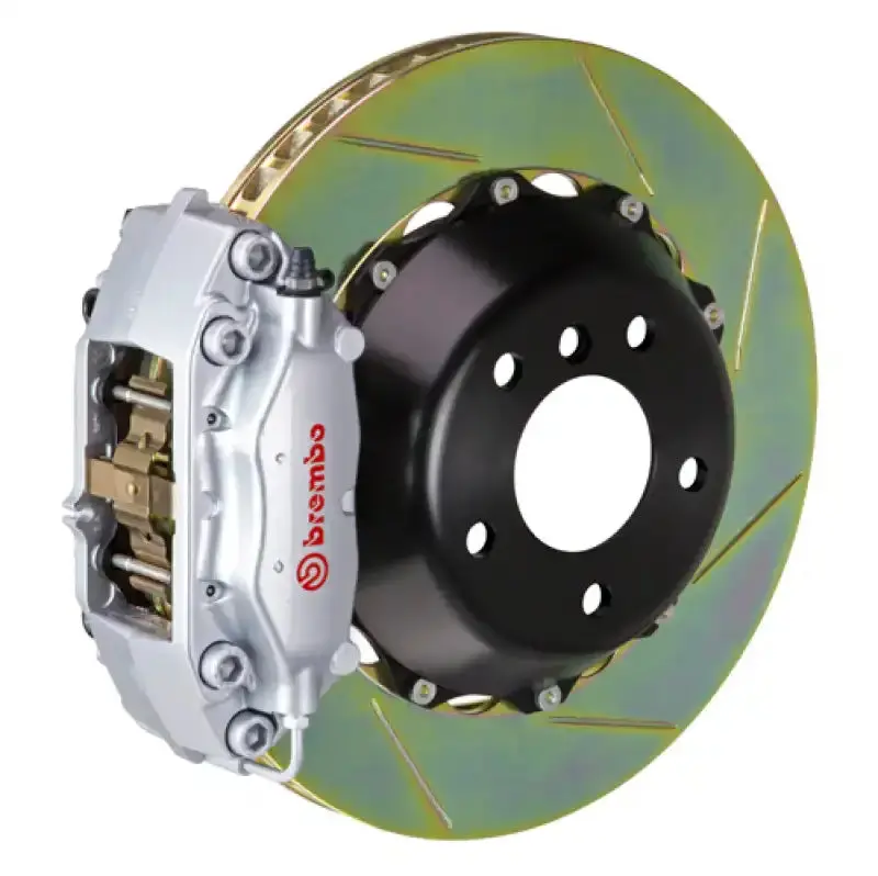 Brembo Gt Rear Brake Kit For 2006–2013 Corvette Z06 – 4-Piston Cast Calipers With 345X28Mm Slotted Two-Piece Rotors 1