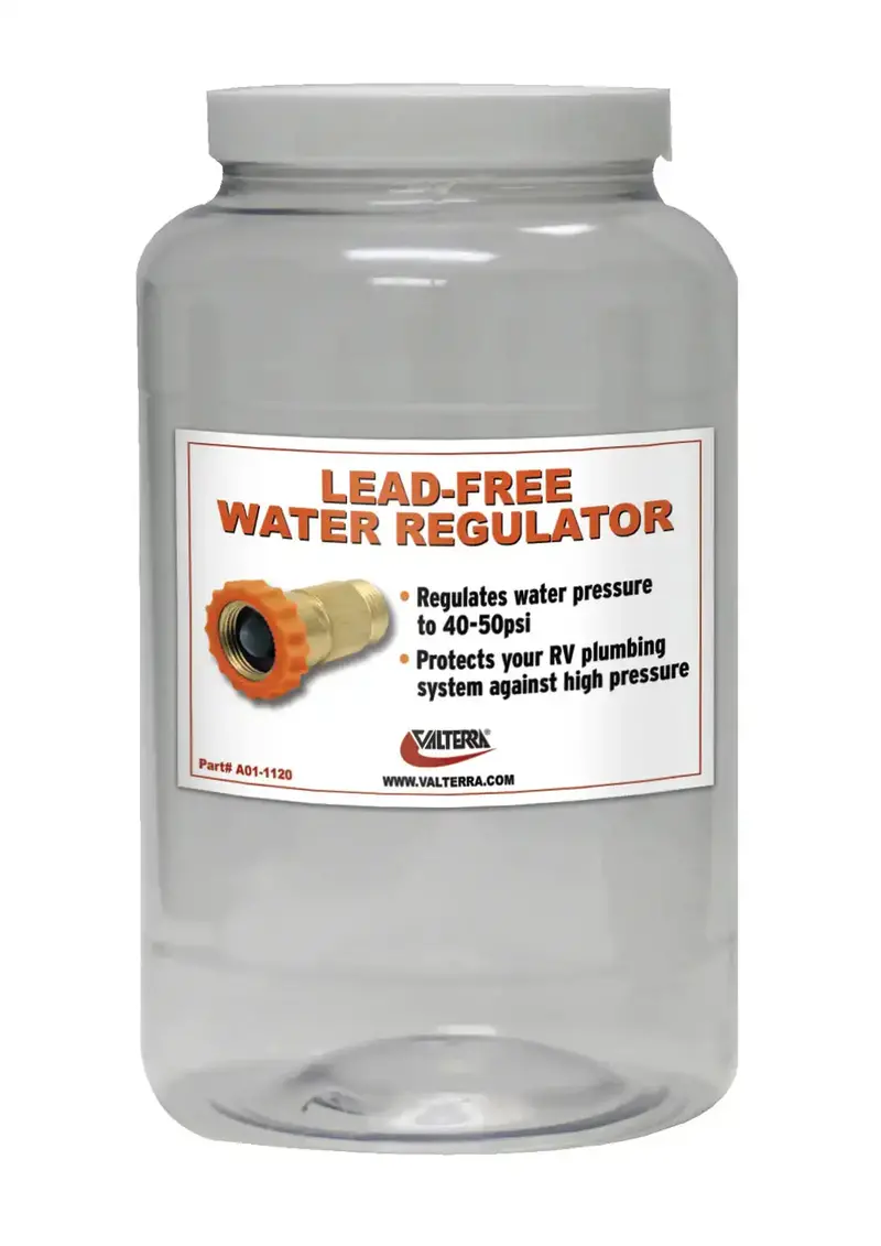 Empty Water Regulator Jar With Label – Reusable Container For Fluid System Maintenance 1