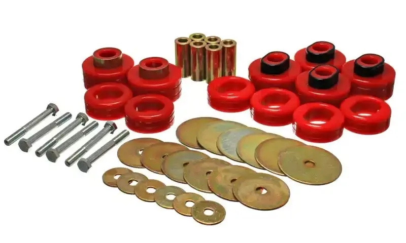 Energy Suspension Rear Subframe Bushing Kit – High-Performance Red Polyurethane 1