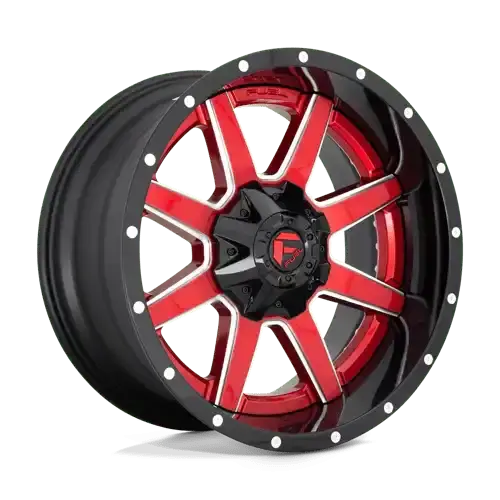 Fuel Off-Road D250 Wheel – 22X12 Inch, 8X6.5 Bolt Pattern, Gloss Red Finish, -44Mm Offset 1