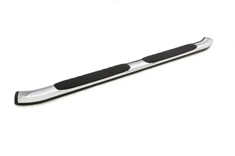 Lund 5-Inch Oval Chrome Bent Nerf Bars – 87-Inch Length With Mounting Brackets 1