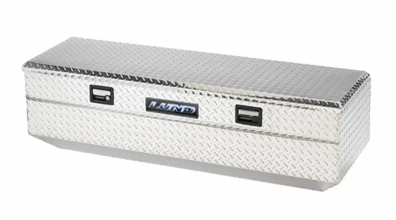 Lund Aluminum Flush-Mount Storage Box – 60.75"L × 20.5"W × 18"H Heavy-Duty Truck Bed Compartment 1