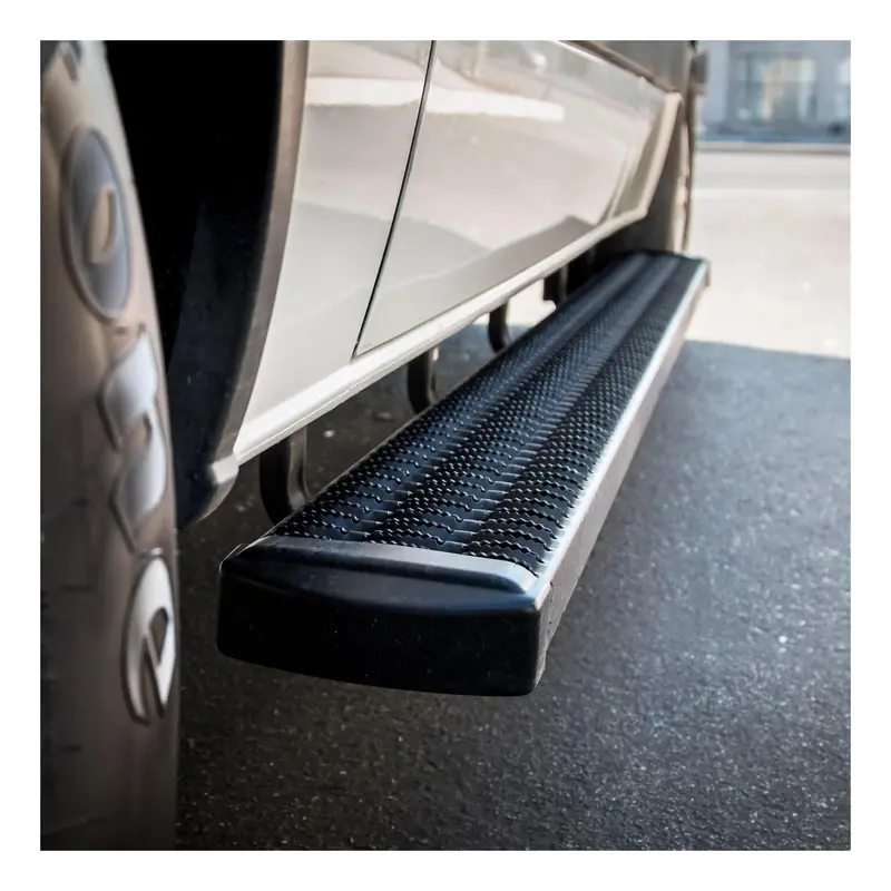 Luverne Grip Step Running Boards – 7-Inch Wide Aluminum, Wheel-To-Wheel Fit For Select Toyota Tundra 1
