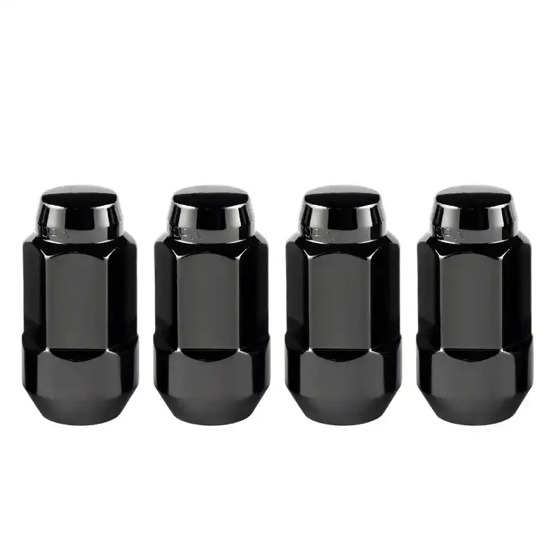 Mcgard Black Hex Lug Nuts – Cone Seat Bulge Style, M14X1.5, 22Mm Wrench Size (4-Pack) 1