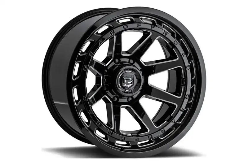 Rough Country 754Bm Off-Road Alloy Wheel – 17X9, Matte Black Finish, 5X139.7 Bolt Pattern 1