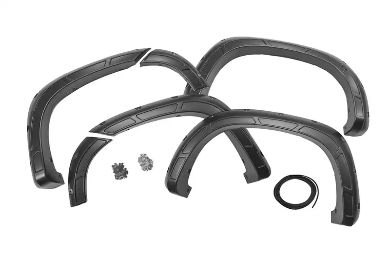 Rough Country A-C12211-Gan Pocket-Style Fender Flares In Silver Ice Metallic 1