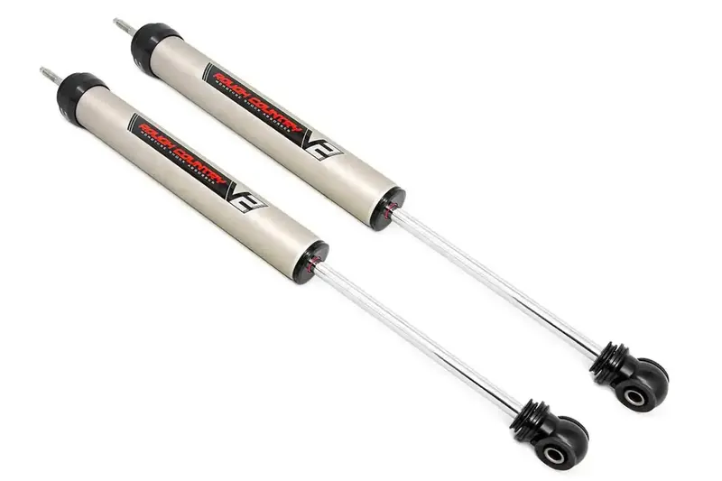 Rough Country V2 Monotube Front Shocks – Adjustable 0.5 To 1.5-Inch Lift Compatibility 1