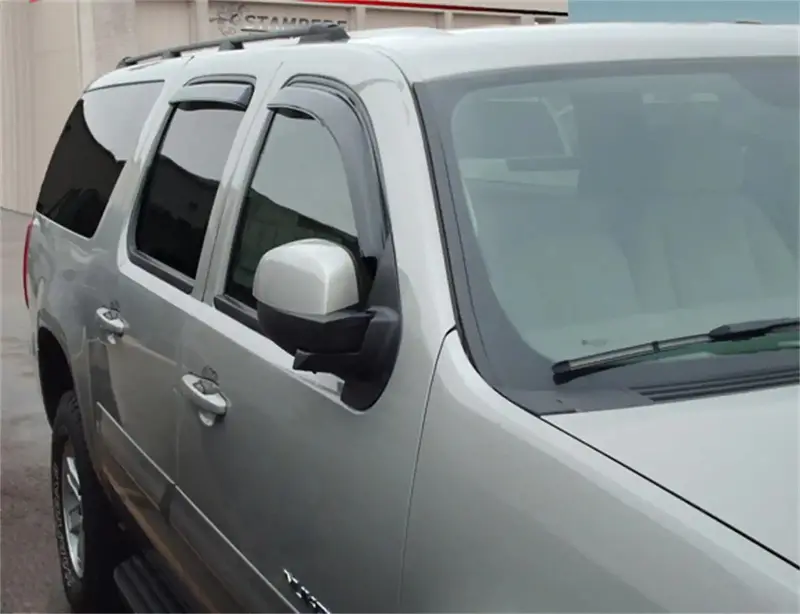 Stampede 41063-2 Snap-Inz In-Channel Wind Deflectors – Smoke Tint, 4-Piece Set 1