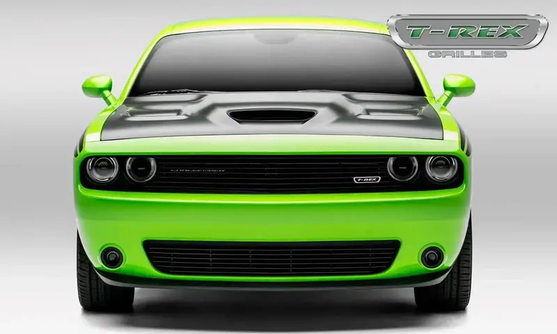 T-Rex Grilles Laser-Cut Billet Aluminum Overlay Grille – Model #6214181, Sleek Black Finish 1