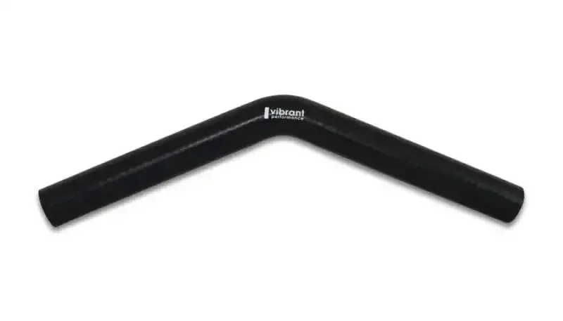 Vibrant 4-Ply Black Silicone 45-Degree Elbow Connector – 1-Inch Id, 8-Inch Leg 1