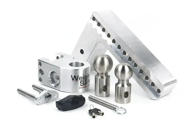 Weigh Safe Ws10-3 Adjustable Aluminum Trailer Hitch – 10-Inch Drop For 3-Inch Receiver 1